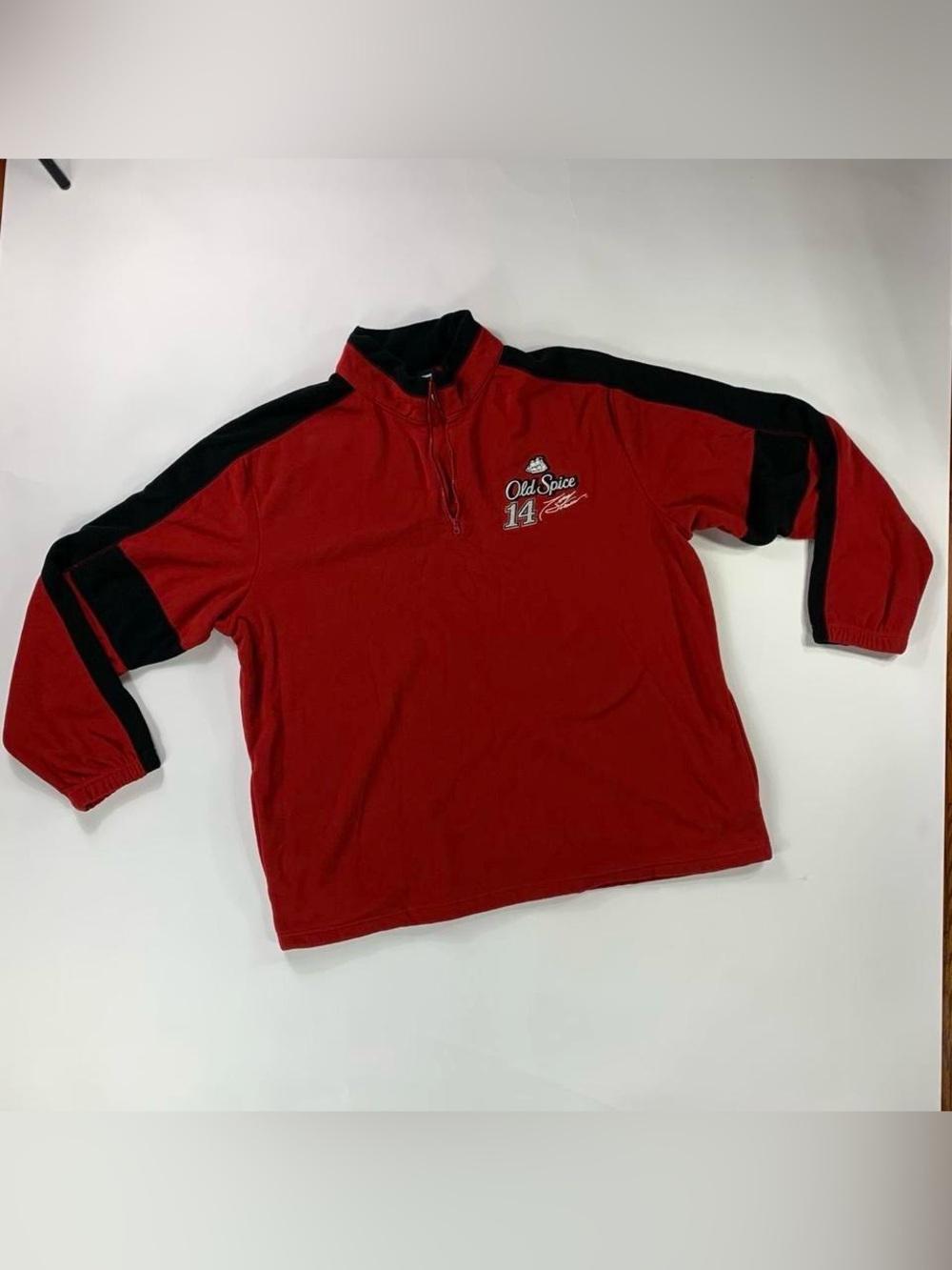 NASCAR Old Spice Tony Stewart Fleece 1/4 Zip Pullover 2XL 2010